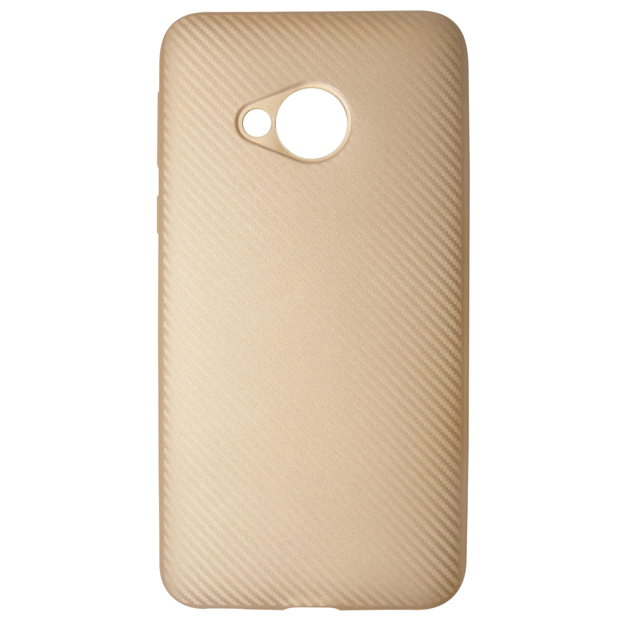 Husa silicon i-Zore aspect carbon aurie pentru HTC U Play