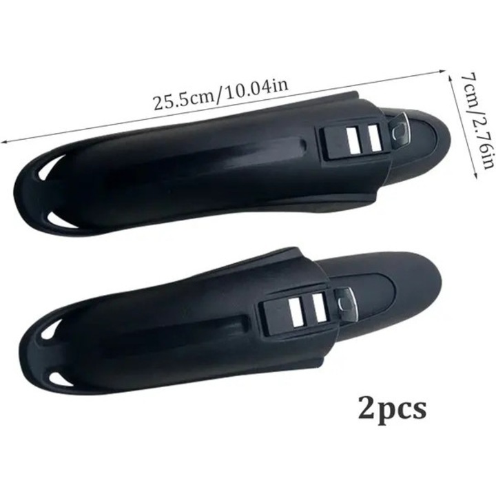 Set aparatori noroi fata-spate pentru bicicleta MTB 12x14x16 inch, negru
