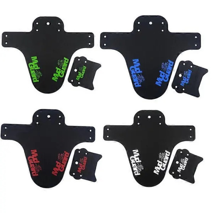 Set aparatori noroi bicicleta plastic negru alb rosu albastru verde 26x22cm