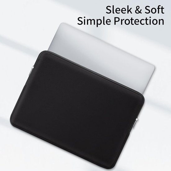 Husa laptop 13 inch, protectie spuma SBR, gri, 34.5x26.5x2cm