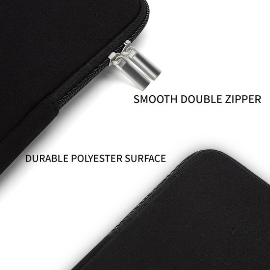 Husa laptop 13 inch, protectie spuma SBR, gri, 34.5x26.5x2cm