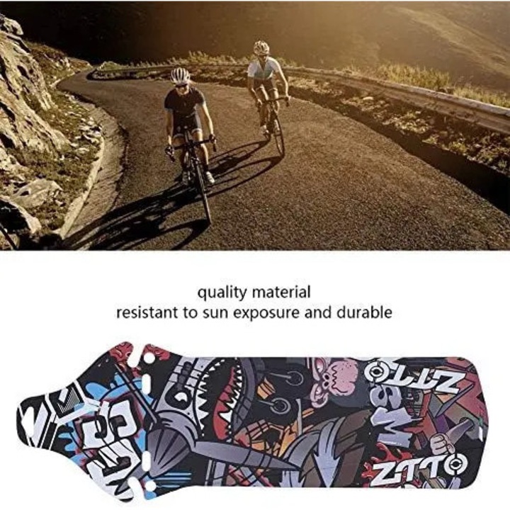 Aparatori bicicleta, 300x110mm, lung, negru