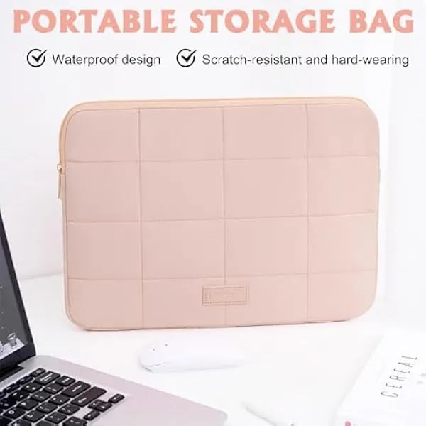Husa laptop universala 15.6 inch, roz, 37x27x2cm, usoara si captusita