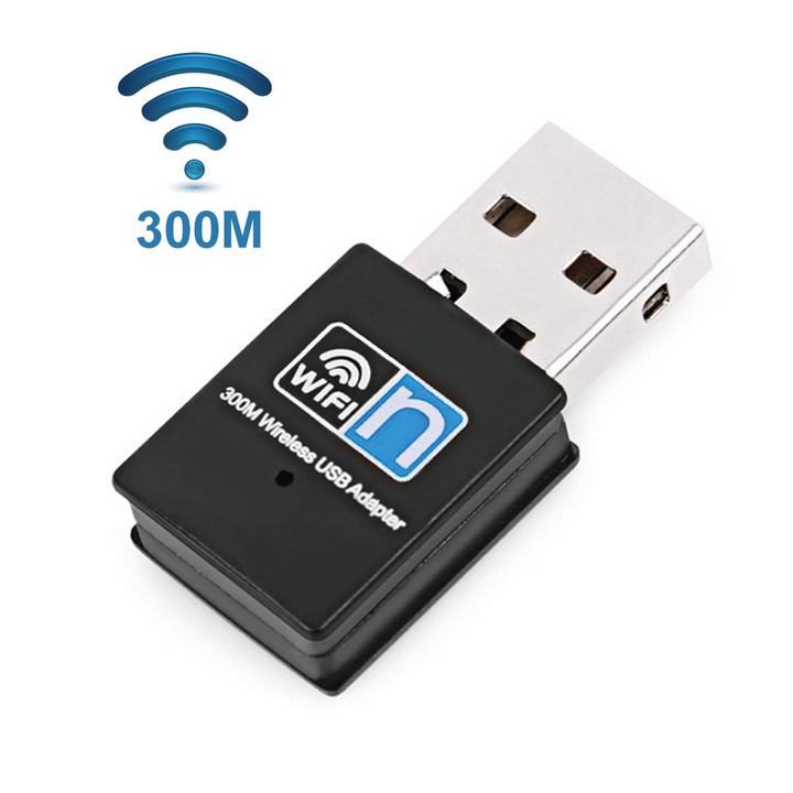 YANYXR USB hálózati adapter mini hordozható 300Mbps fehér 4.5x2x1.2cm