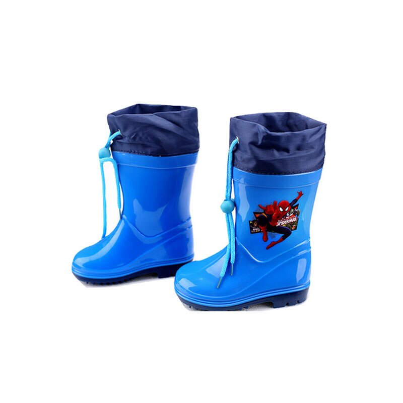 Cizme din cauciuc pentru baietei Setino Spider Man 860-010A, Albastru