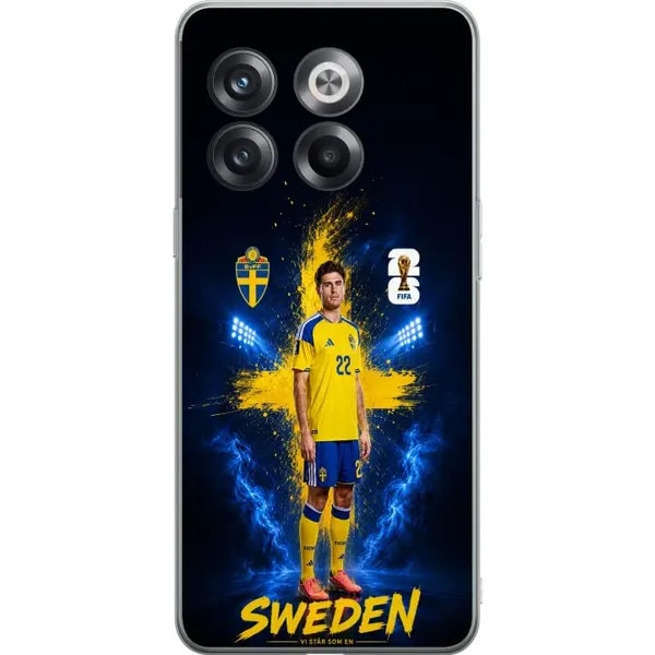 Husa pentru OnePlus 10T PRE-CJk0515-26-0731-4606, cu design Yasin Ayari si steagul Suediei, motiv suporteri galben-albastru, compatibila cu incarcare wireless, Multicolor