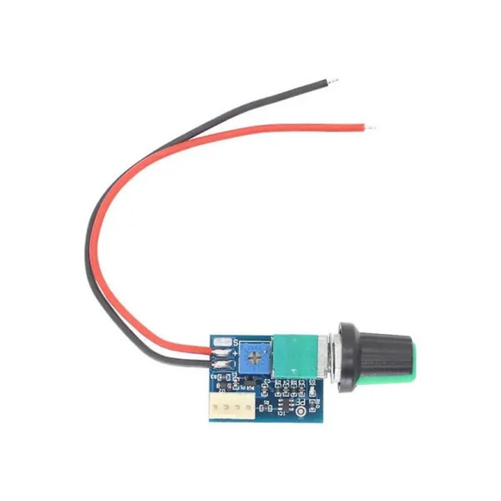 Regulator turatie ventilator 12V PWM 4 fire cu intrerupator, negru, plastic-metal