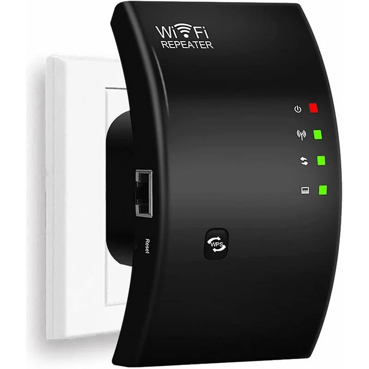 YANYXR N300 WiFi Jelismétlő, 300Mbps, 2.4GHz, 1 Ethernet port, fehér