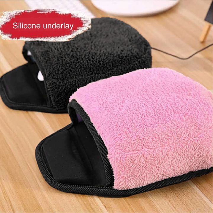 Mouse pad incalzit YANYXR, spatiu mare, negru, 29x22cm