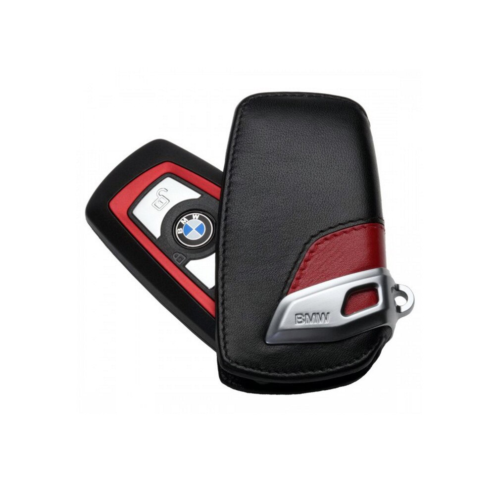 Husa de Cheie BMW, Negru/Rosie