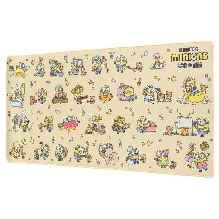 Mousepad Grupo Erik Minions Bob si Tim multicolor 80x35cm