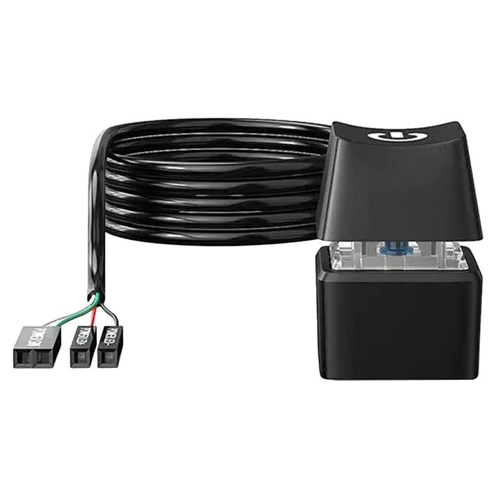 YANYXR PC indítógomb LED-del, 1.65m kábel, 2.9x1.9x1.9cm