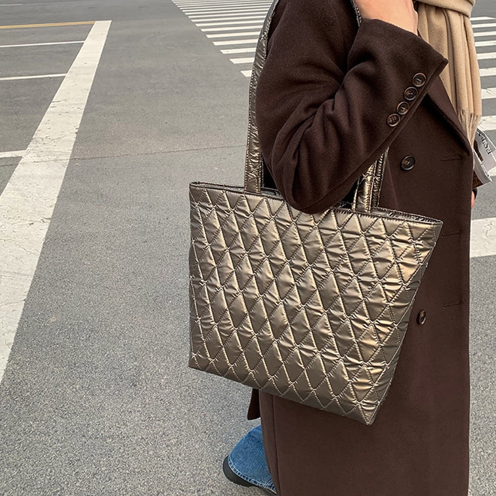 Geanta laptop YANYXR Metro Tote, dublu compartiment, izolatie, champagne, 15 inch