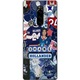 Husa pentru Sony Xperia 1 PRE-CJk0515-26-0731-4832, transparenta cu print collage tematic hochei si decoratiuni albastre, compatibila cu incarcare wireless