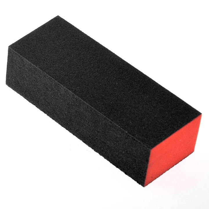 YANYXR 10 db háromoldalú körömreszelő szett, fekete-piros, 9.5x3.5x2.7cm