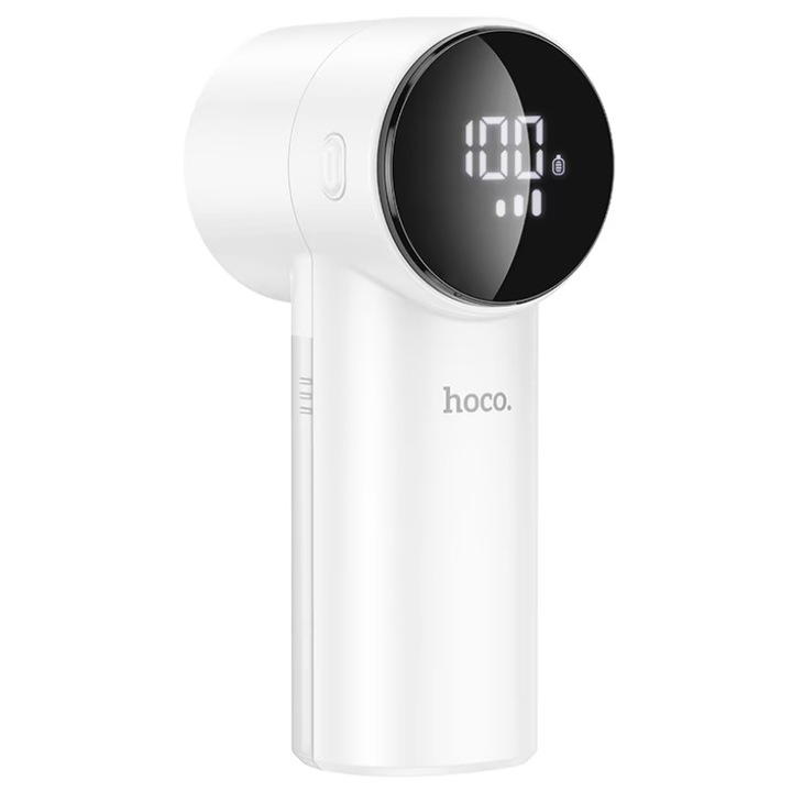 Aparat de Curatat Scame Hoco HP70, Reincarcabil USB-C, 6 Lame, 2 Trepte de Viteza, Alb