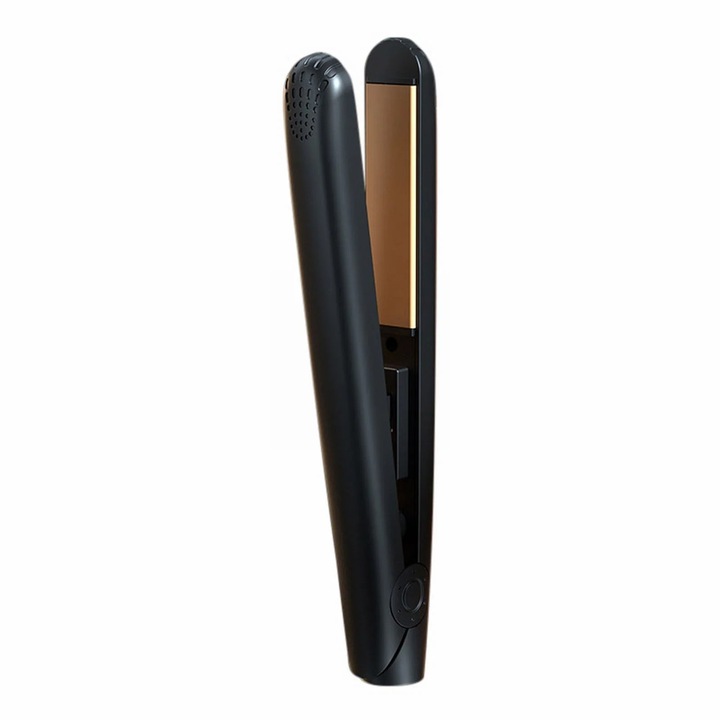 Placa de indreptat si ondulat par YANYXR mini 17cm negru
