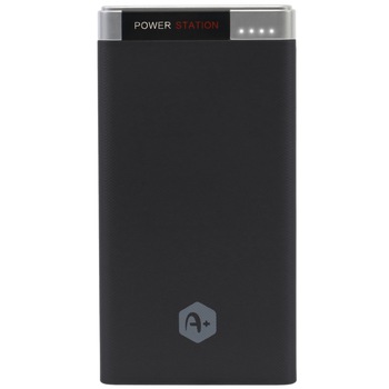 Acumulator extern A+ 10000 mAh, 1 port USB, conectivitate type-C si micro USB, Negru Acumulator extern A+ 10000 mAh, 1 port USB, conectivitate type-C si micro USB, Negru