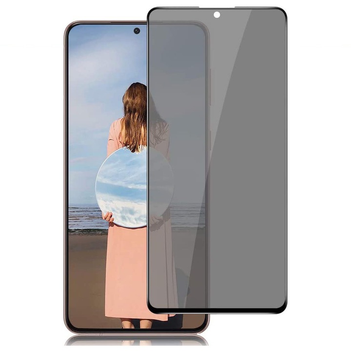 Edzett üvegfólia Xiaomi 17T Pro privacy fekete