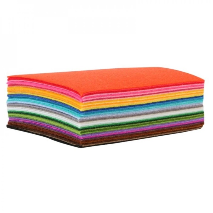 YANYXR textil anyagkészlet poliészter filc többszínű 10x15cm 40 darab