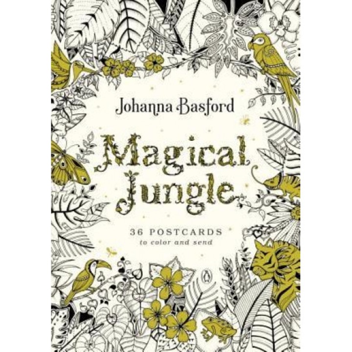 Magical Jungle: 36 Postcards to Color and Send, Johanna Basford (Author)