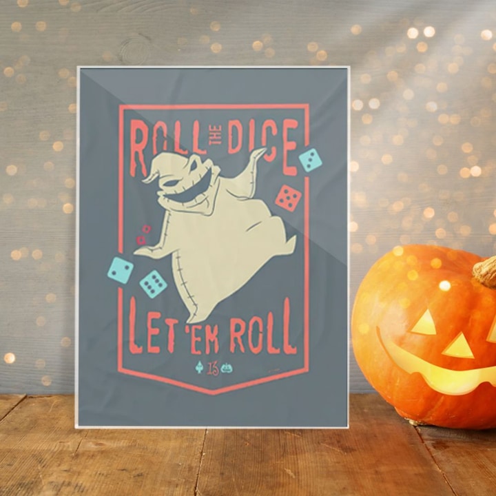 Halloween témájú akril dekorációs kép 16x24cm vízálló