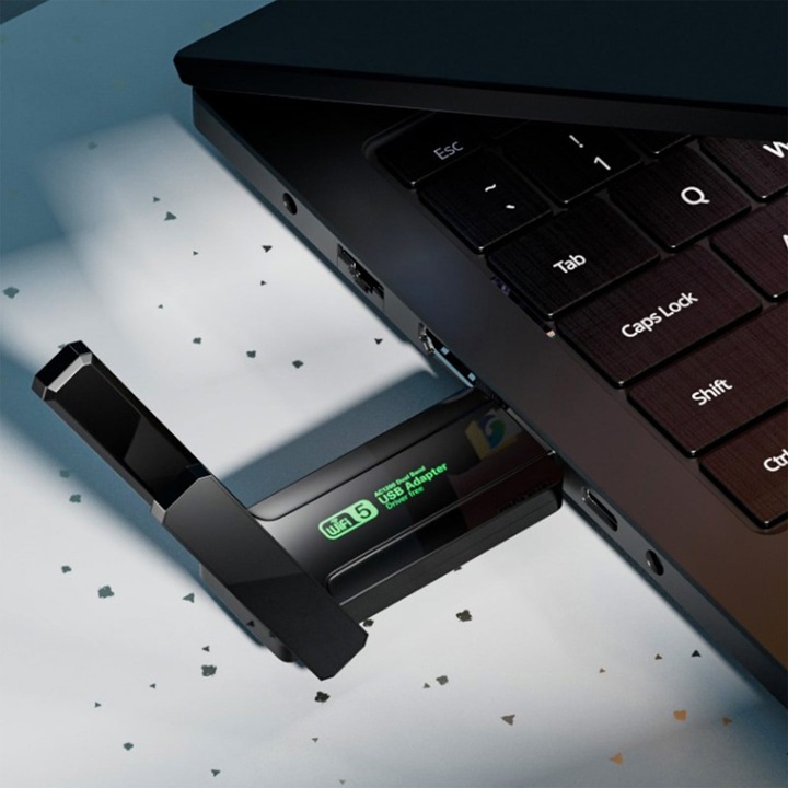 YANYXR WiFi bővítő 1300M kétsávos fehér 8x6.6cm USB