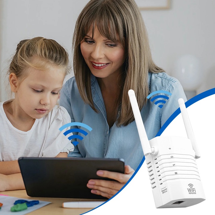 YANYXR WiFi jelerősítő 450Mbps fehér 10.5x9.7x8cm