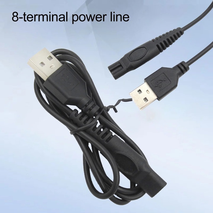 YANYXR USB tápkábel 80cm fekete