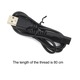 YANYXR USB tápkábel 80cm fekete