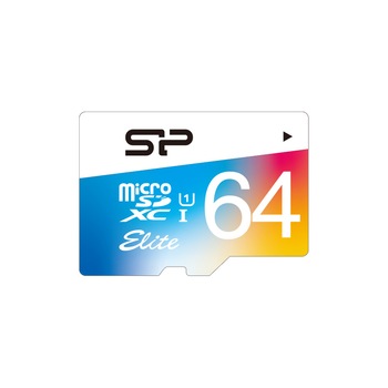 Card de memorie Silicon Power MicroSD 64GB. Elite/UHS. UHS-1, cu adaptor Card de memorie Silicon Power MicroSD 64GB. Elite/UHS. UHS-1, cu adaptor