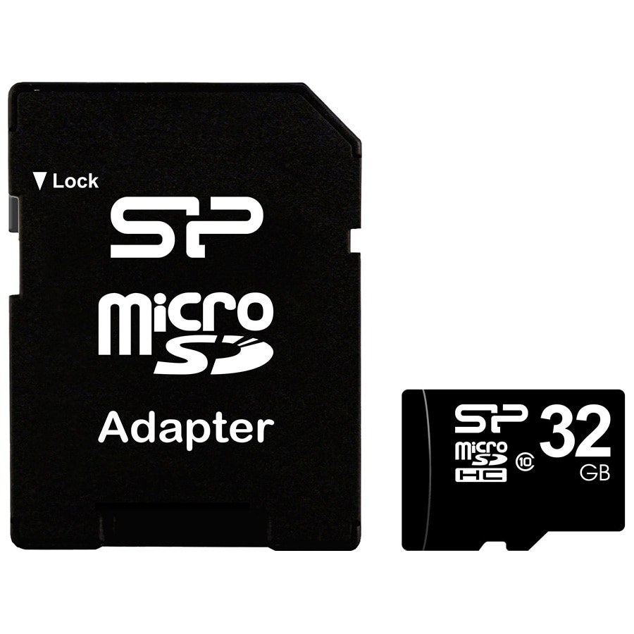 Silicon Power MicroSD 32 GB memóriakártya SDHC adapterrel, Class 10 ...