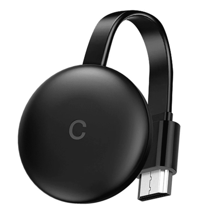 YANYXR 4K HDR vezeték nélküli HDMI adapter, kompatibilis iOS Android PC Mac, fekete