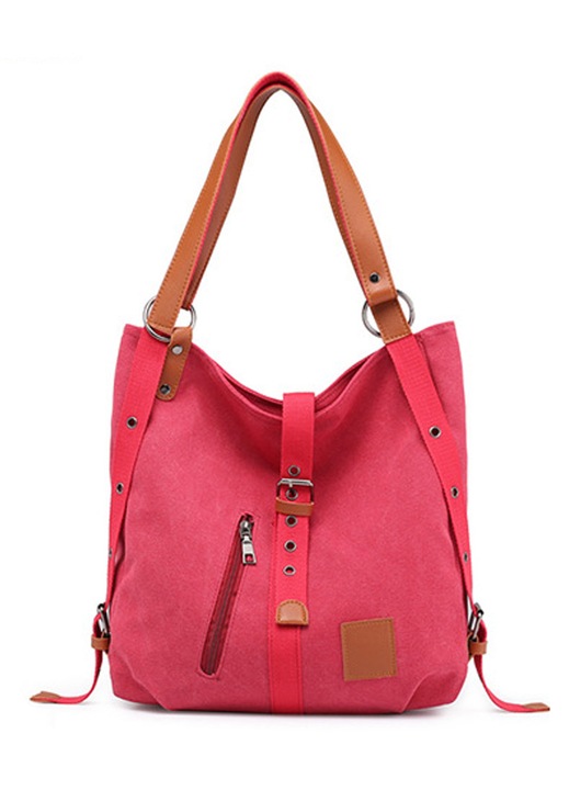 Geanta dama YANYXR, bumbac, 32x12x35cm, convertibila, multiple