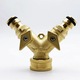 Robinet dublu gradina, alama, reglabil, universal