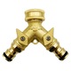 Robinet dublu gradina, alama, reglabil, universal