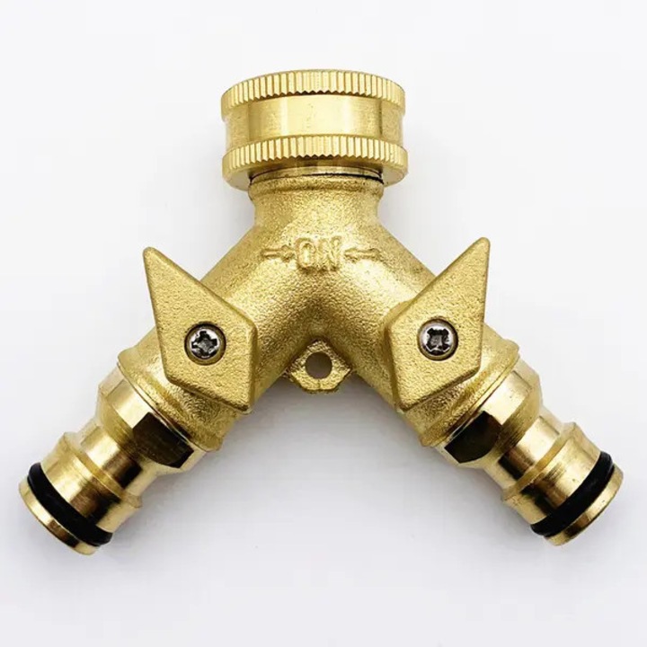 Robinet dublu gradina, alama, reglabil, universal