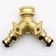 Robinet dublu gradina, alama, reglabil, universal