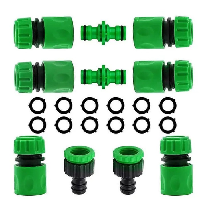 Set conectori furtun gradina plastic 1/2 inch rezistent 5.8x3.4x3.5cm
