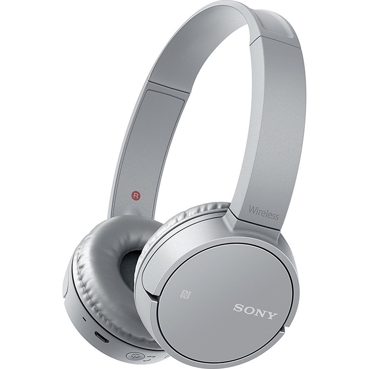 Casti On Ear Sony WH-CH500H, Wireless, Bluetooth, Gri