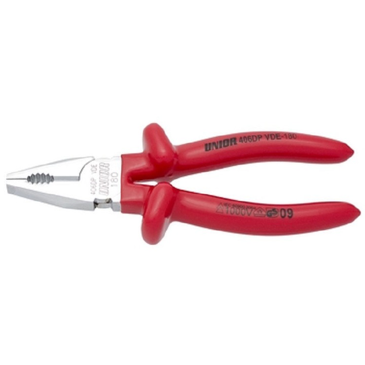 Szigetelt kombinált fogó Unior ,160mm