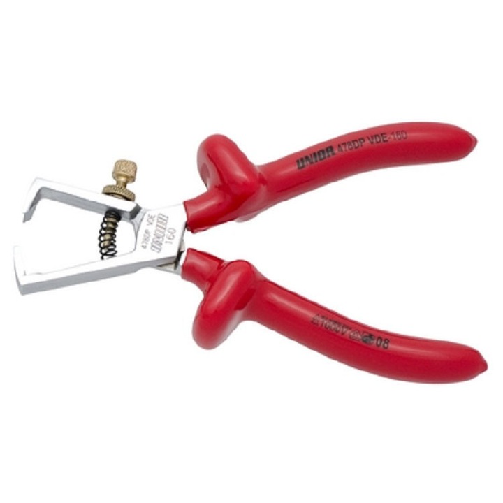 Szigetelt vezeték-csupaszító fogó Unior ,160mm