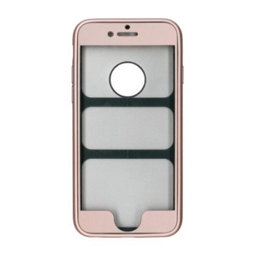 Husa Apple iPhone 6 Plus Flippy Full Silicone 360 Auriu Folie de protectie