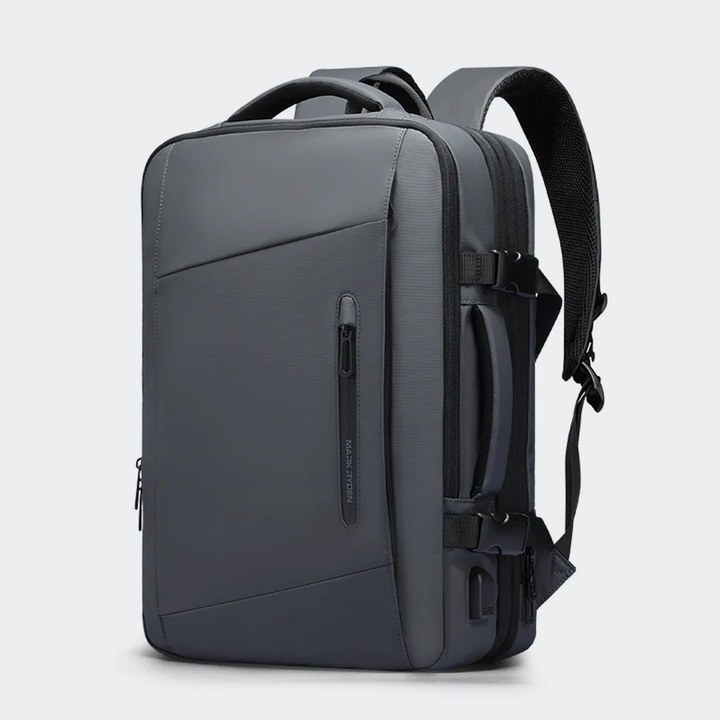 Rucsac Mark Ryden, ergonomic, rezistent la apa, gri, 30x28x46cm, 38.7L