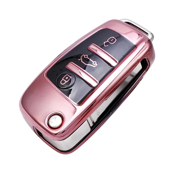 Audi C6 R8 A1 A3 Q3 A4 A5 Q5 A6 S6 A7 B6 B7 B8 8P 8V 8L TT RS Sline rózsaszín bicskakulcs tok