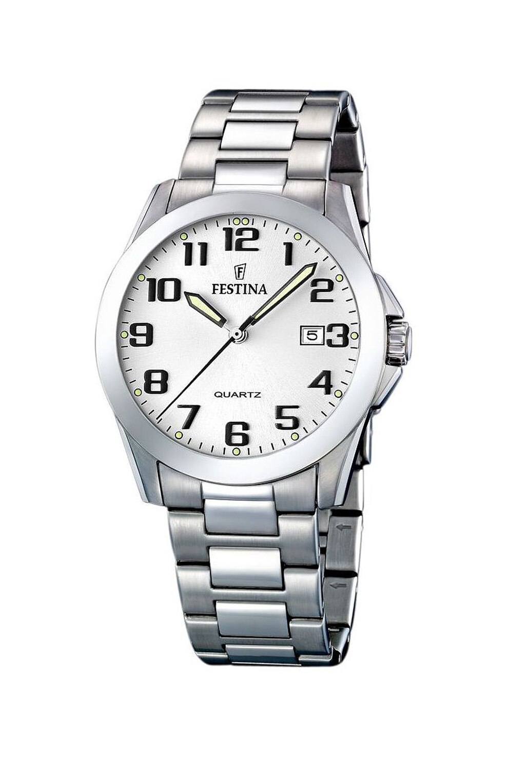 Festina, Ceas rotund cu bratara metalica, Argintiu