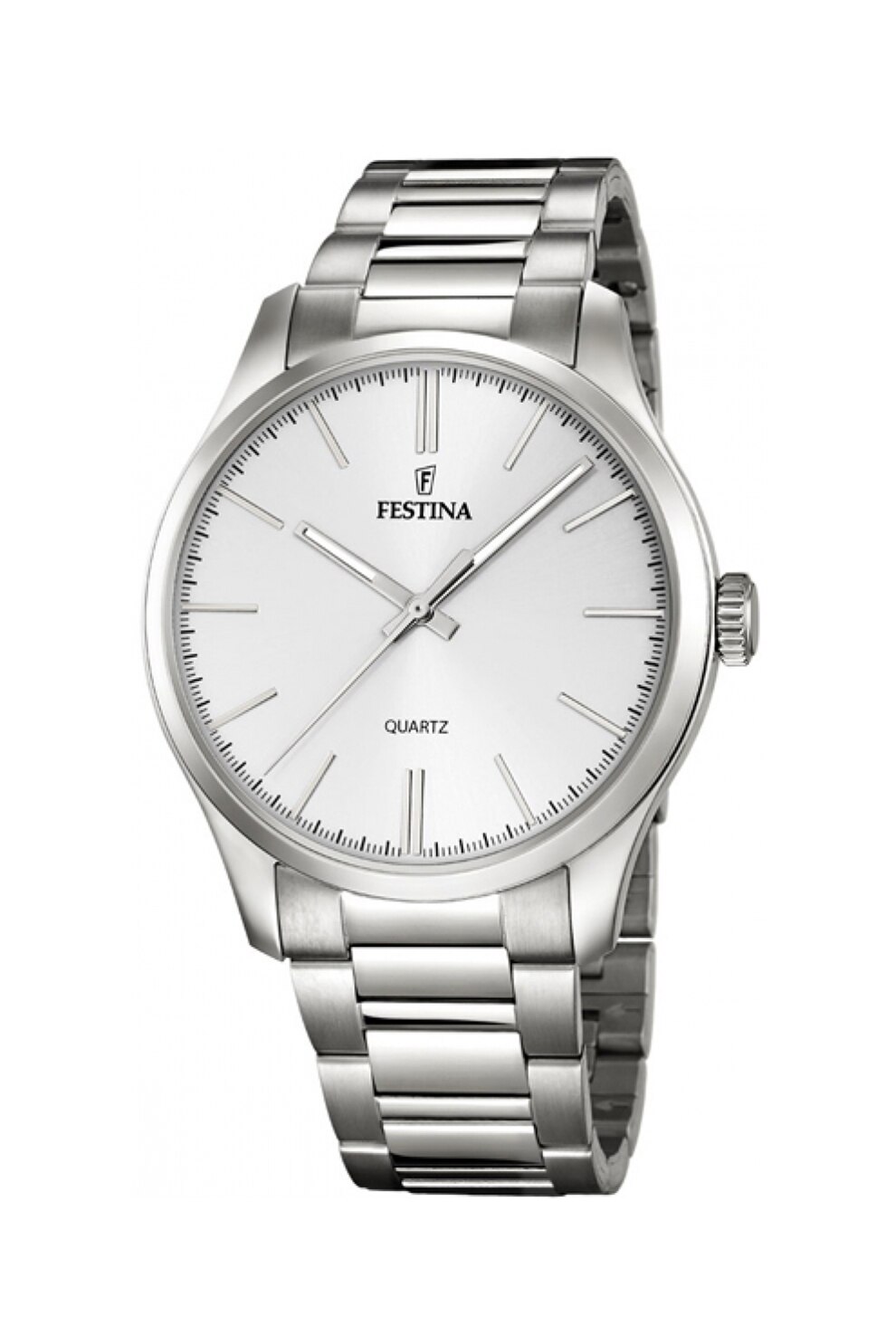 Festina, Ceas rotund cu bratara metalica, Argintiu