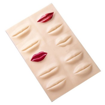 Piele sintetica 3D, buze, pentru exersarea tatuajelor cosmetice Piele sintetica 3D, buze, pentru exersarea tatuajelor cosmetice
