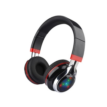 Casti Bluetooth Soundvox TM-021 cu microfon, Over The Ear, Radio FM, Negru si Rosu Casti Bluetooth Soundvox TM-021 cu microfon, Over The Ear, Radio FM, Negru si Rosu