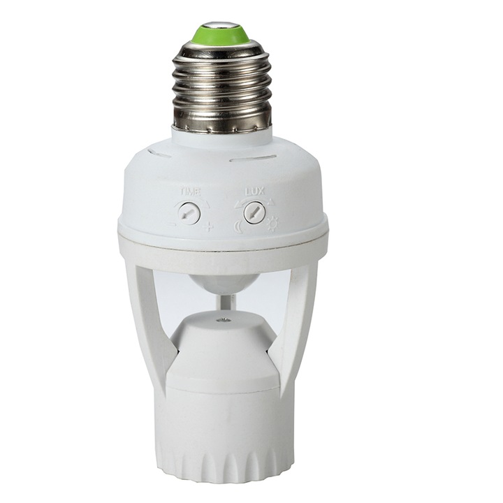 Anco Mozgásérzékelő E27-es foglalattal, maximum 60W, maximum 6m, Fehér